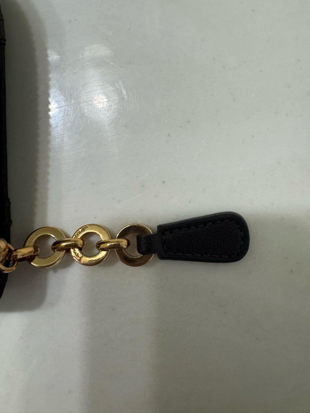 Salvatore Ferragamo Dark Brown Quilted Leather Zip Wallet w/Gold Hardware &COA - Picture 4 of 7